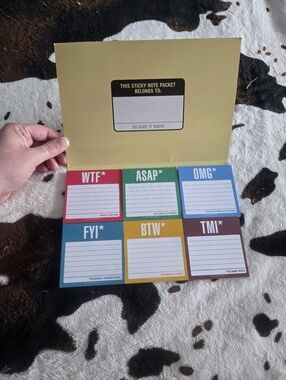 Assorted Color Sticky Note Booklet – Home Office Notes